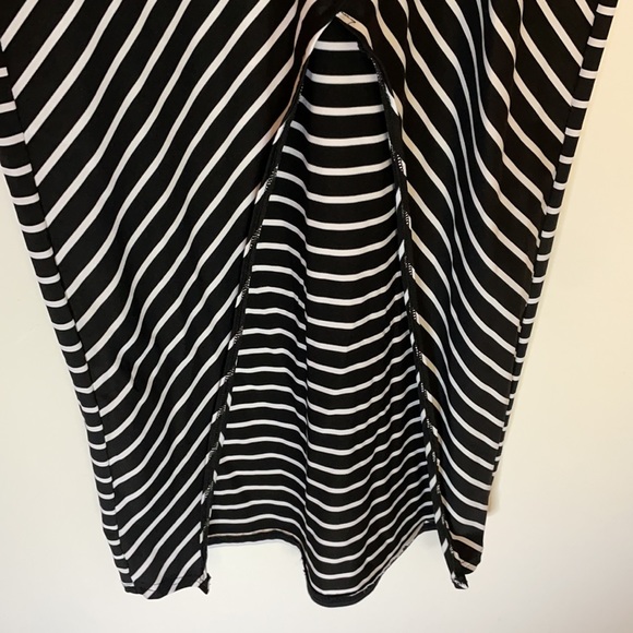 Striped Maxi with Open Bottom - Picture 2 of 2